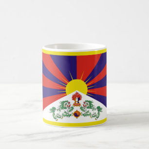 Flagga fritt Tibet Kaffemugg