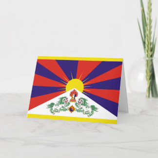 Flagga fritt Tibet Kort