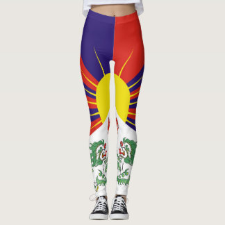 Flagga fritt Tibet Leggings
