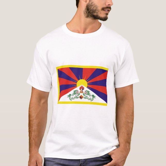 Flagga fritt Tibet T Shirt (Framsida)