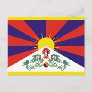 Flagga fritt Tibet Vykort