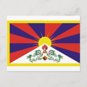 Flagga fritt Tibet Vykort