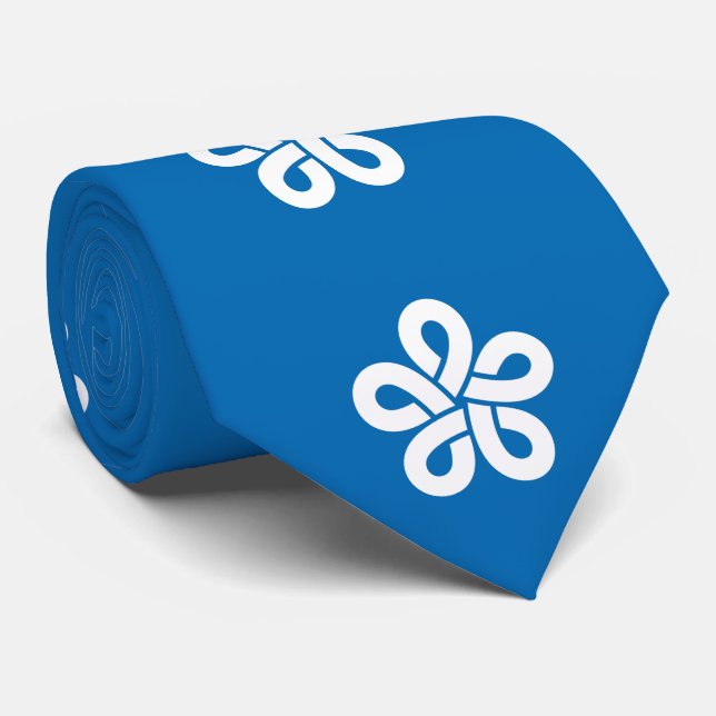 Flagga Fukuoka-prefekturen, Japan Slips (Rullad)