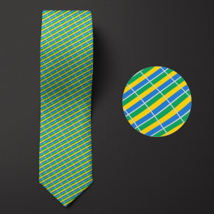 Flagga Gabon Mönster Slips