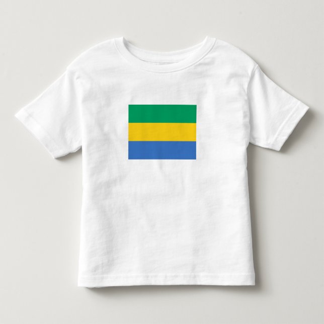 Flagga Gabon T Shirt (Framsida)