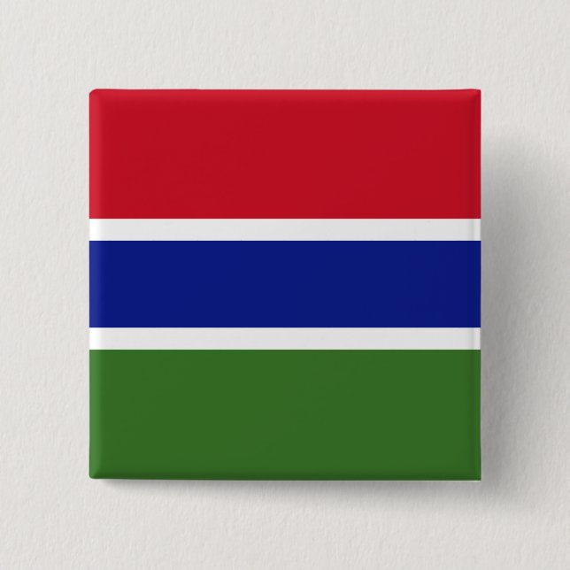 Flagga Gambia Knapp (Framsida)