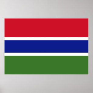 Flagga Gambia Poster