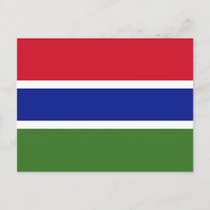 Flagga Gambia Vykort
