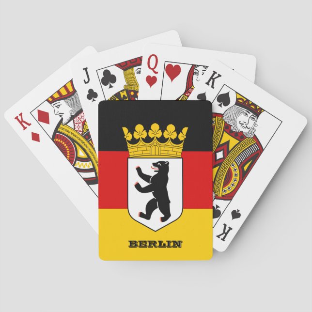 Flagga Gamla i Berlin, Tysklanda, Berlins uppspeln Casinokort (Baksidan)