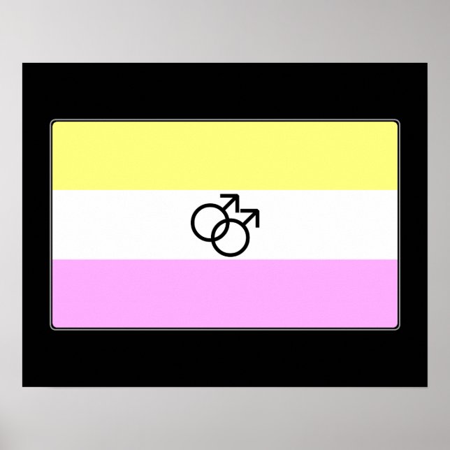 Flagga Gay Twink Pride Poster (Framsidan)