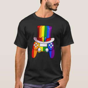 Flagga Gay Video Game Controller Lgbt Q Coola Rain T Shirt