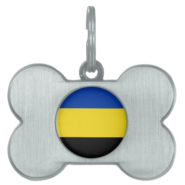 Flagga Gelderland Namnbricka Husdjur (Framsidan)