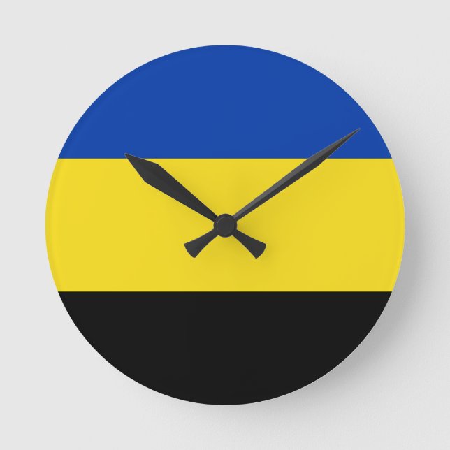 Flagga Gelderland Rund Klocka (Framsida)