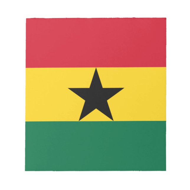 Flagga Ghana Anteckningsblock (Framsida)