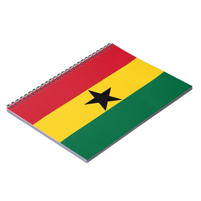 Flagga Ghana Anteckningsbok (Vänstra Sidan)