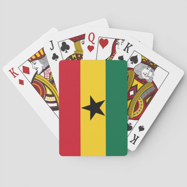 Flagga Ghana Casinokort (Baksidan)