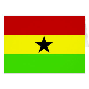 Flagga Ghana Hälsningskort