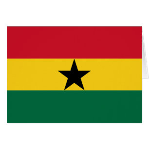Flagga Ghana Hälsningskort