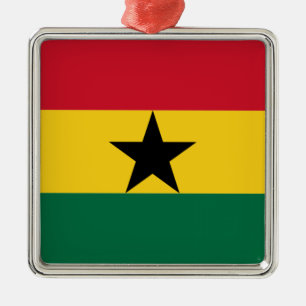 Flagga Ghana Julgransprydnad Metall