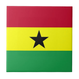 Flagga Ghana Kakelplatta