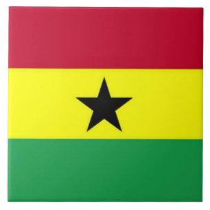 Flagga Ghana Kakelplatta