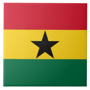 Flagga Ghana Kakelplatta
