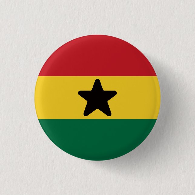Flagga Ghana Knapp (Framsida)