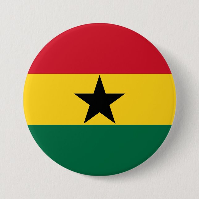 Flagga Ghana Knapp (Framsida)