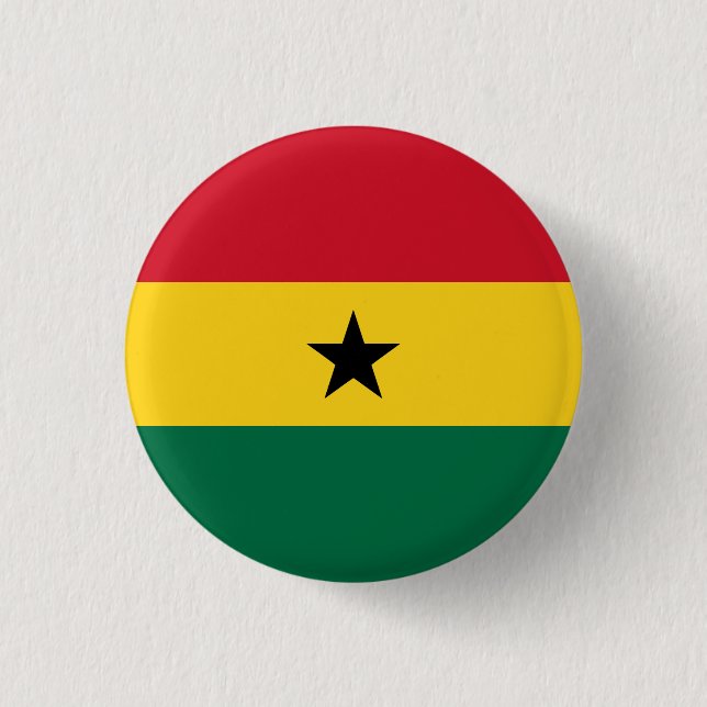 Flagga Ghana Knapp (Framsida)