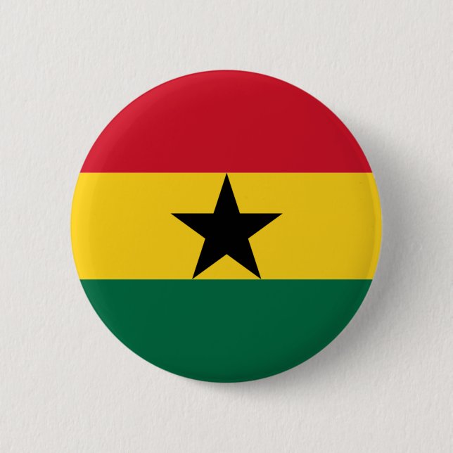 Flagga Ghana Knapp (Framsida)