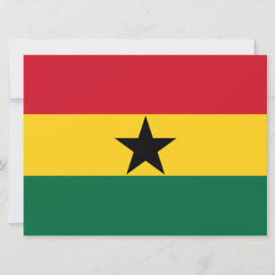 Flagga Ghana Kort