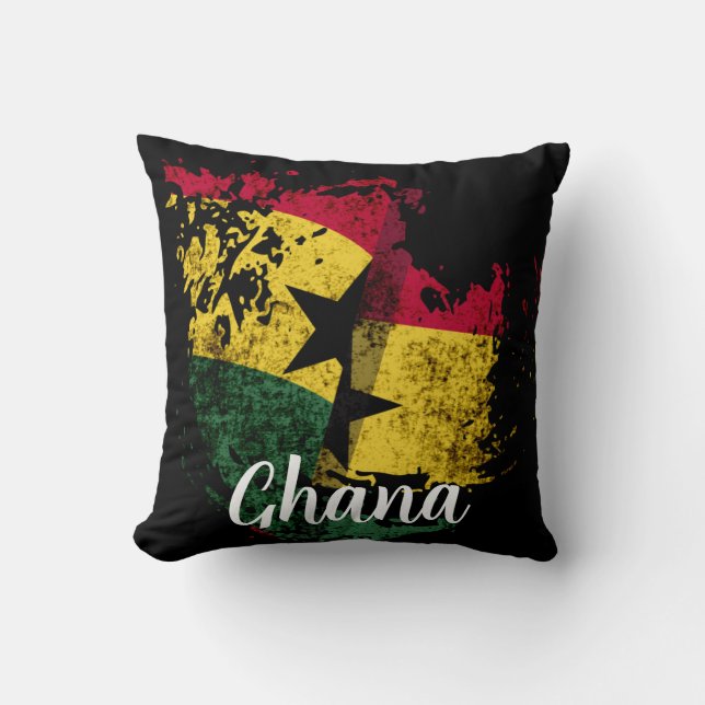 flagga Ghana Kudde (Framsida)