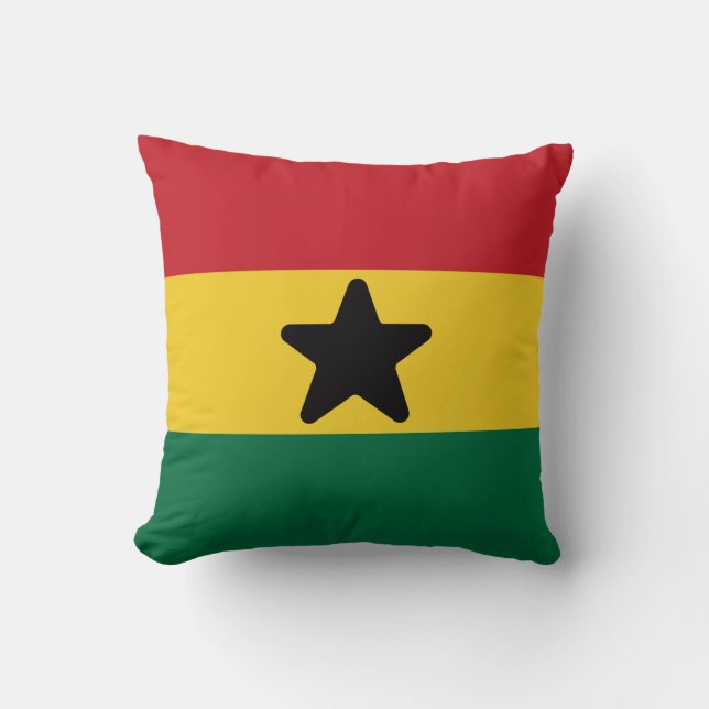 Flagga Ghana Kudde (Framsida)
