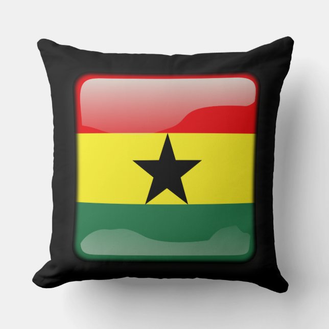 Flagga Ghana Kudde (Framsida)