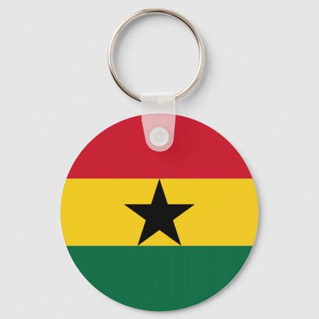 Flagga Ghana Nyckelring (Framsida)