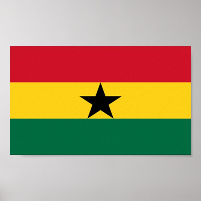 Flagga Ghana Poster (Framsidan)