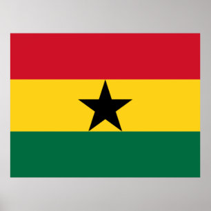 Flagga Ghana Poster