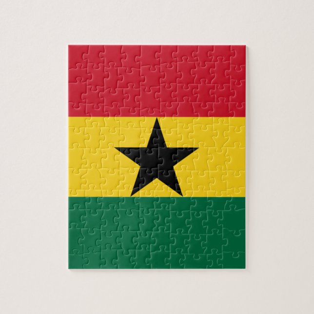 Flagga Ghana Pussel (Vertikal)