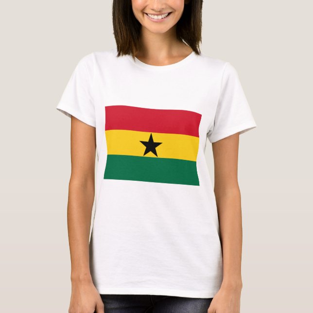 Flagga Ghana T Shirt (Framsida)