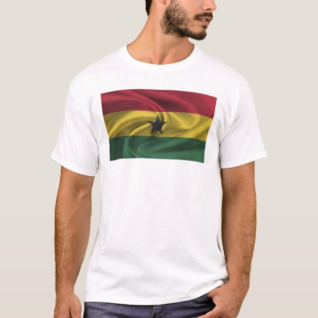 Flagga Ghana T Shirt (Framsida)