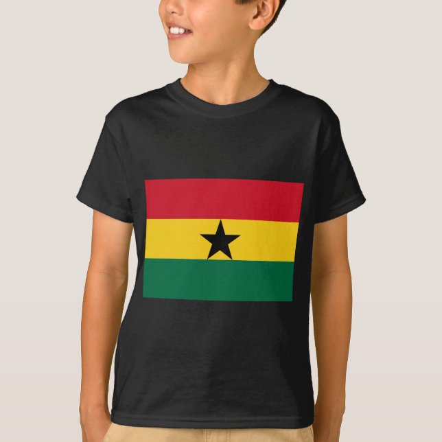 Flagga Ghana Tee Shirt (Framsida)