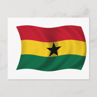 Flagga Ghana Vykort