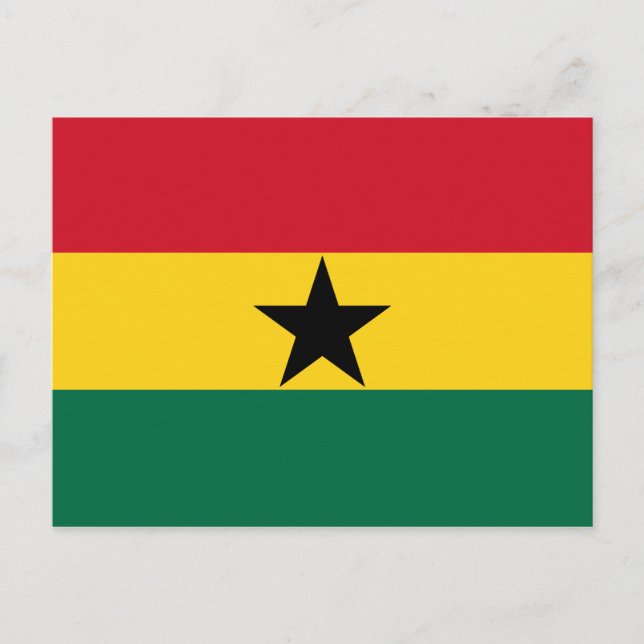 Flagga Ghana Vykort (Framsida)