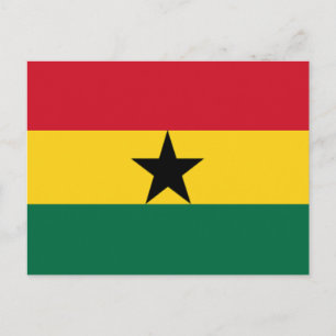Flagga Ghana Vykort