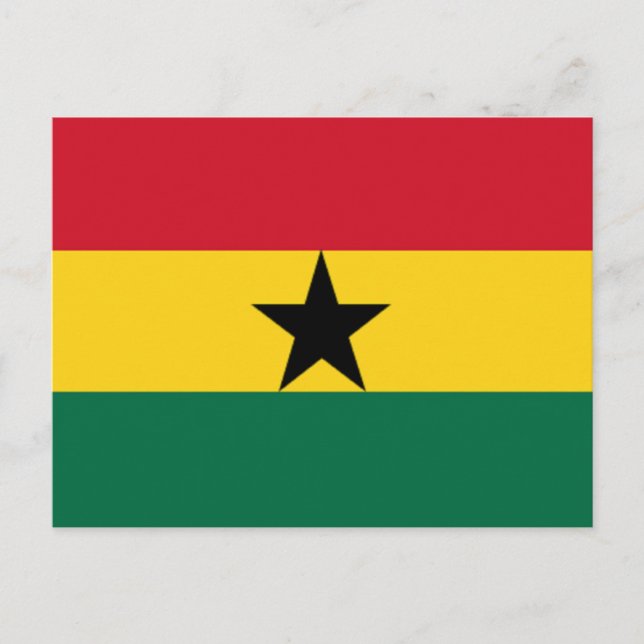 Flagga Ghana Vykort (Framsida)