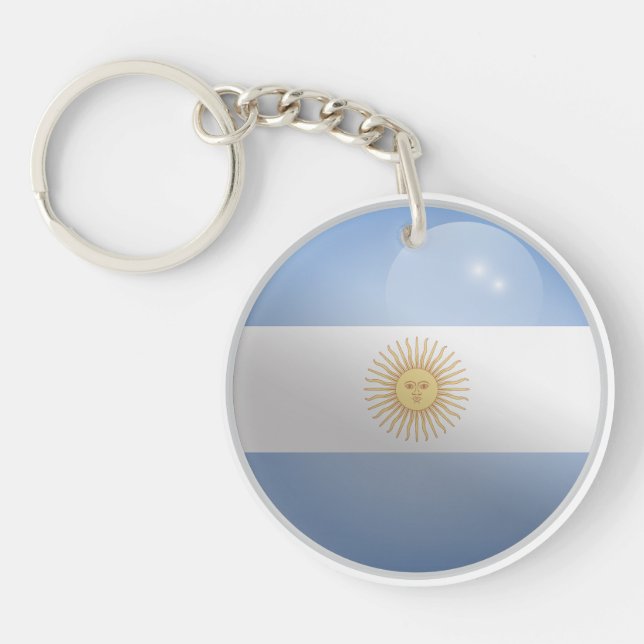 Flagga Glossy Circle i Argentina (Framsidan)