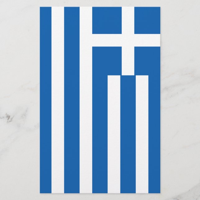 Flagga Grekland - Flagga Flygblad (Framsidan)