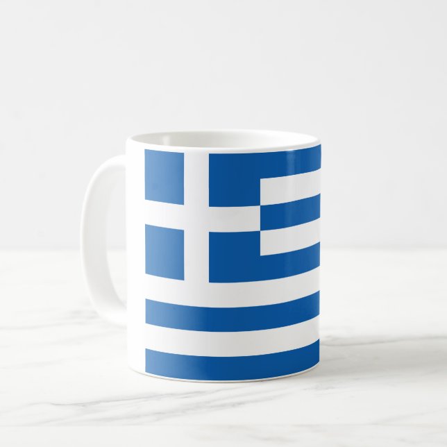 Flagga Grekland souvenir Kaffemugg (Framsida vänster)