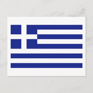 Flagga Grekland Vykort