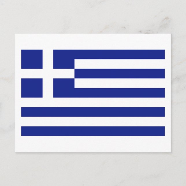 Flagga Grekland Vykort (Framsida)